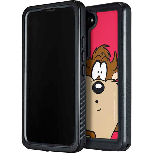 Looney Tunes Tasmanian Devil Zoomed In Galaxy S24 Waterproof Case