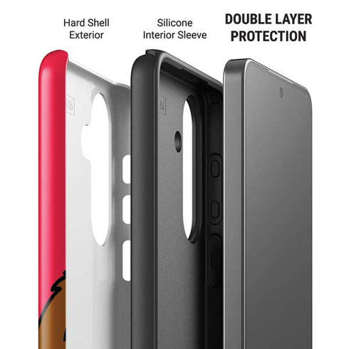 Looney Tunes Tasmanian Devil Zoomed In Galaxy S26 Impact Case