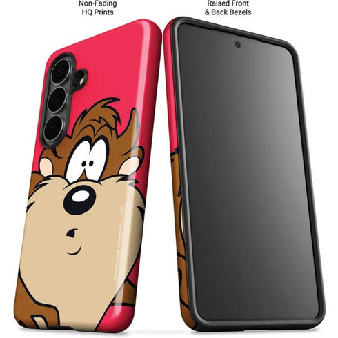 Looney Tunes Tasmanian Devil Zoomed In Galaxy S26 Impact Case