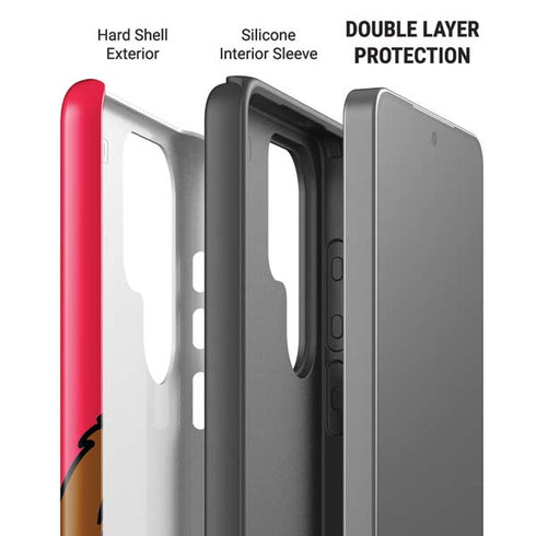 Looney Tunes Tasmanian Devil Zoomed In Galaxy S26 Ultra Impact Case
