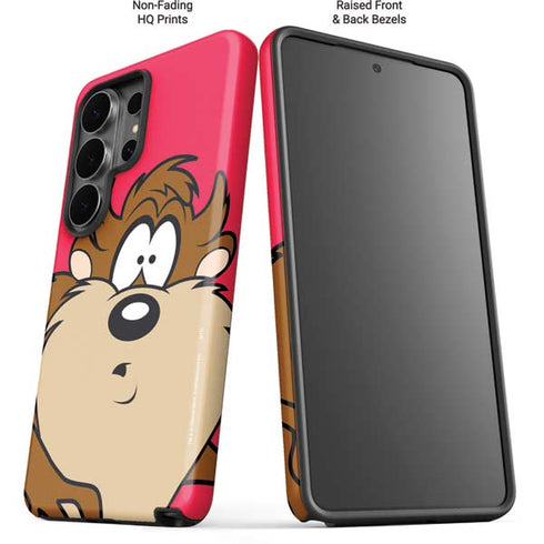 Looney Tunes Tasmanian Devil Zoomed In Galaxy S26 Ultra Impact Case