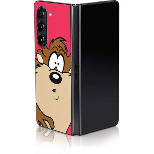 Looney Tunes Tasmanian Devil Zoomed In Galaxy Z Fold5 5G Skin