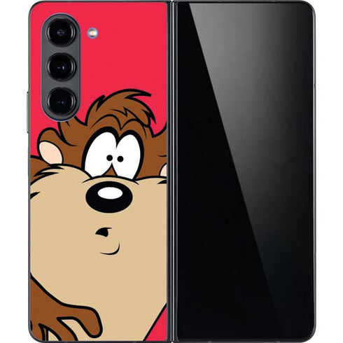 Looney Tunes Tasmanian Devil Zoomed In Galaxy Z Fold5 5G Skin