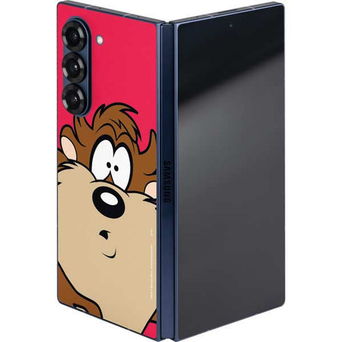 Looney Tunes Tasmanian Devil Zoomed In Galaxy Z Fold6 Skin