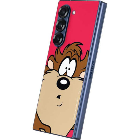 Looney Tunes Tasmanian Devil Zoomed In Galaxy Z Fold6 Skin