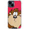 Looney Tunes Tasmanian Devil Zoomed In iPhone 15 Clear Case