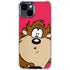 Looney Tunes Tasmanian Devil Zoomed In iPhone 15 Clear Case