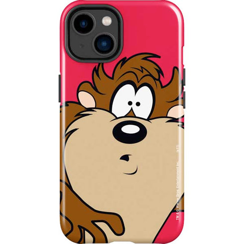Looney Tunes Tasmanian Devil Zoomed In iPhone 15 Impact Case