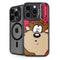 Looney Tunes Tasmanian Devil Zoomed In iPhone 15 Pro Kickstand Case