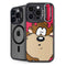 Looney Tunes Tasmanian Devil Zoomed In iPhone 15 Pro Max Kickstand Case