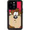 Looney Tunes Tasmanian Devil Zoomed In iPhone 15 Pro Waterproof Case