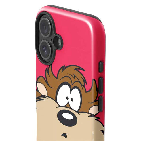 Looney Tunes Tasmanian Devil Zoomed In iPhone 16 Impact Case