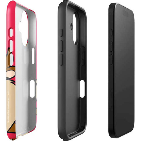 Looney Tunes Tasmanian Devil Zoomed In iPhone 16 Plus Impact Case