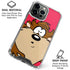 Looney Tunes Tasmanian Devil Zoomed In iPhone 16 Pro Clear Case