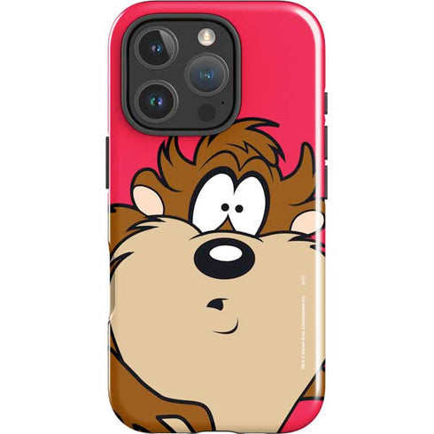 Looney Tunes Tasmanian Devil Zoomed In iPhone 16 Pro Impact Case