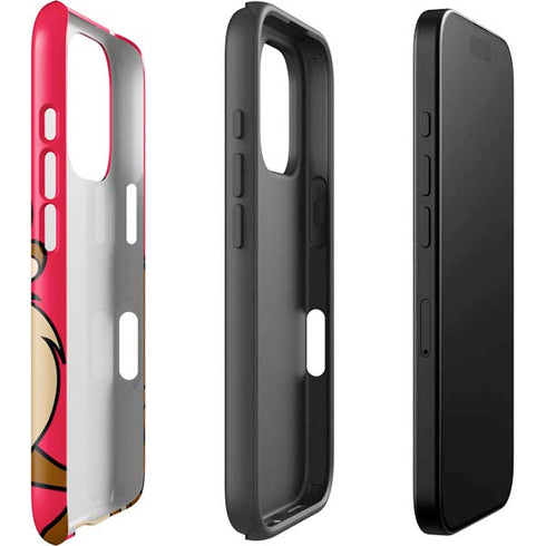 Looney Tunes Tasmanian Devil Zoomed In iPhone 16 Pro Impact Case
