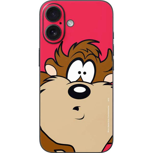 Looney Tunes Tasmanian Devil Zoomed In iPhone 16 Skin