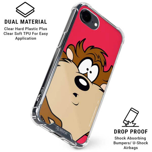 Looney Tunes Tasmanian Devil Zoomed In iPhone 16e Clear Case
