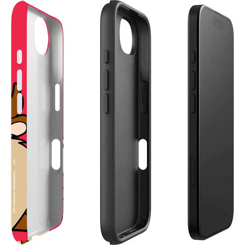 Looney Tunes Tasmanian Devil Zoomed In iPhone 16e Impact Case