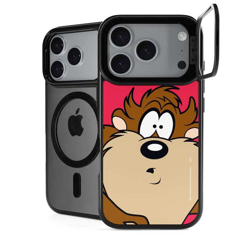 Looney Tunes Tasmanian Devil Zoomed In iPhone 18 Pro Max Kickstand Case