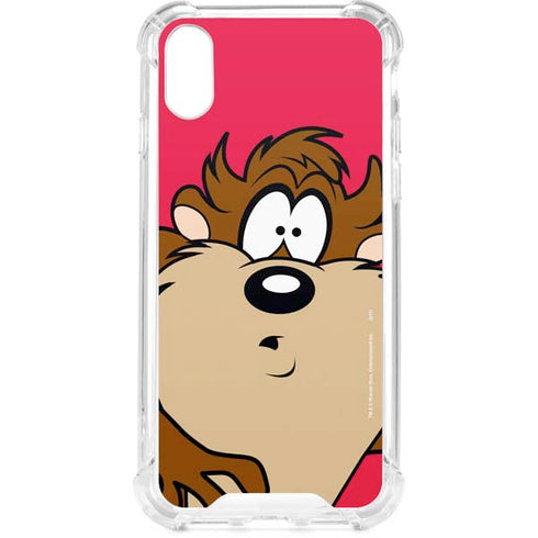 Looney Tunes Tasmanian Devil Zoomed In iPhone XS Clear Case
