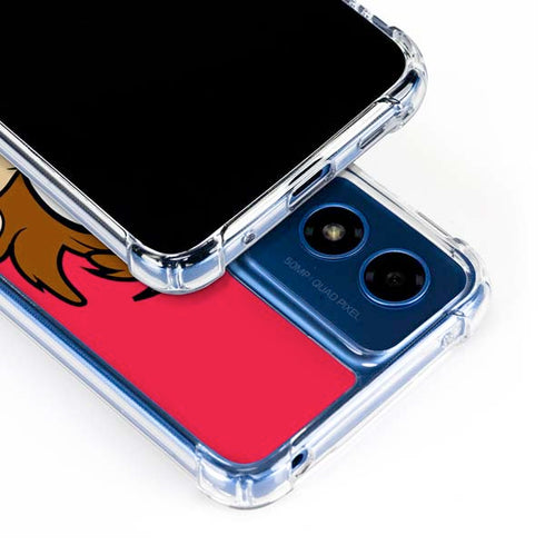 Looney Tunes Tasmanian Devil Zoomed In Moto G Play 4G (2024) Clear Case