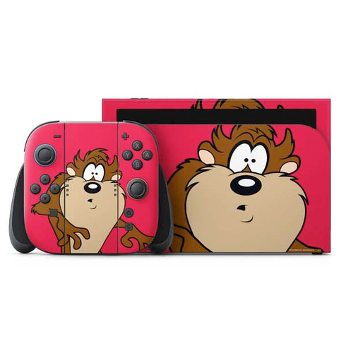 Looney Tunes Tasmanian Devil Zoomed In Nintendo Switch 2 (2025) with Joy-Con Skin