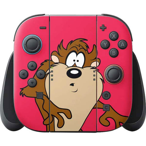 Looney Tunes Tasmanian Devil Zoomed In Nintendo Switch 2 (2025) Joy-Con Controller Skin