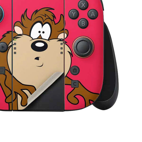 Looney Tunes Tasmanian Devil Zoomed In Nintendo Switch 2 (2025) Joy-Con Controller Skin