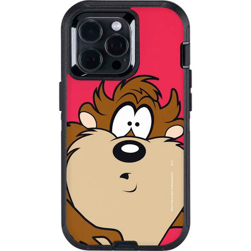 Looney Tunes Tasmanian Devil Zoomed In Otterbox Defender iPhone Skin