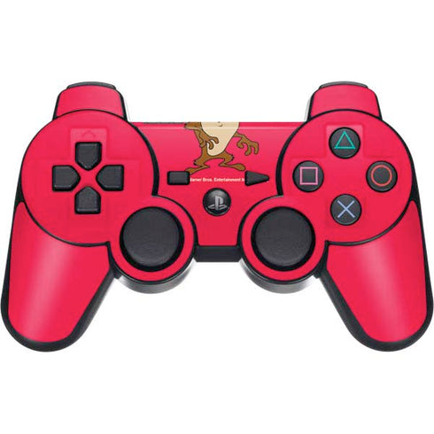 Looney Tunes Tasmanian Devil Zoomed In PS3 Dual Shock wireless controller Skin