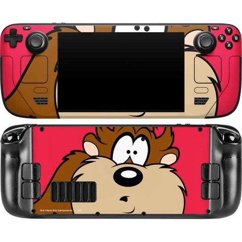 Looney Tunes Tasmanian Devil Zoomed In Steam Deck Handheld Gaming Computer OLED Skin