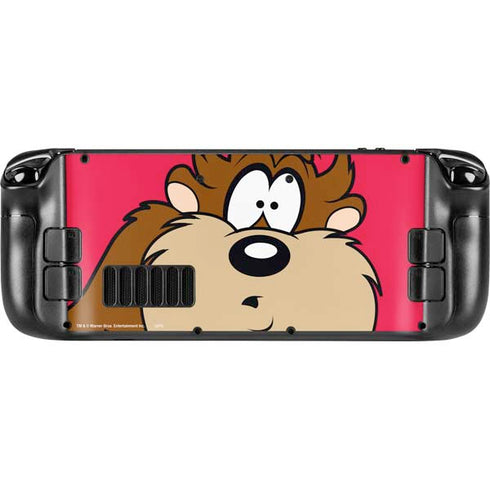 Looney Tunes Tasmanian Devil Zoomed In Steam Deck Handheld Gaming Computer Skin