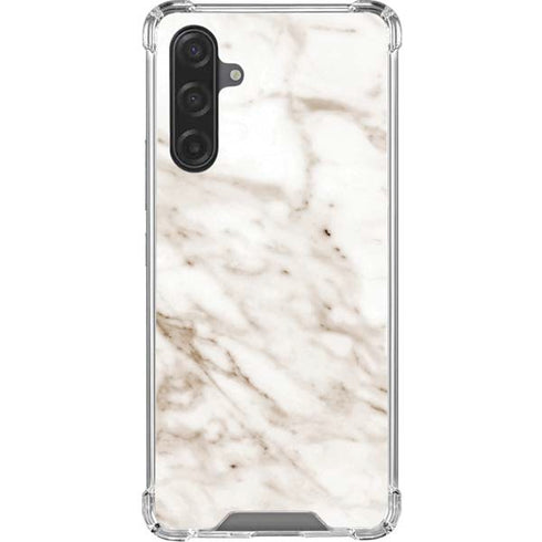 Taupe Marble Galaxy A17 Clear Case