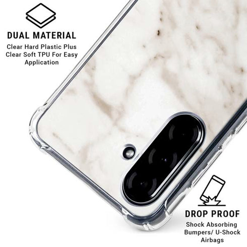 Taupe Marble Galaxy A36 5G Clear Case