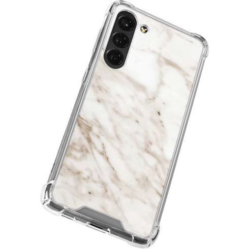 Taupe Marble Galaxy S24 FE Clear Case