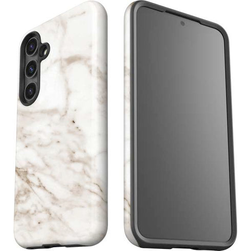 Taupe Marble Galaxy S25 Impact Case