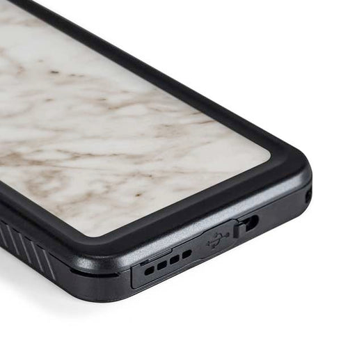 Taupe Marble Galaxy S24 Plus Waterproof Case