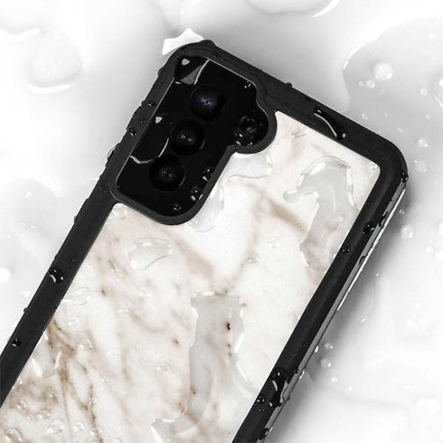 Taupe Marble Galaxy S24 Plus Waterproof Case