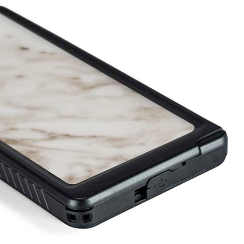 Taupe Marble Galaxy S24 Ultra Waterproof Case