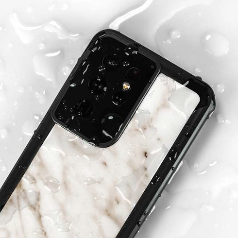 Taupe Marble Galaxy S24 Ultra Waterproof Case