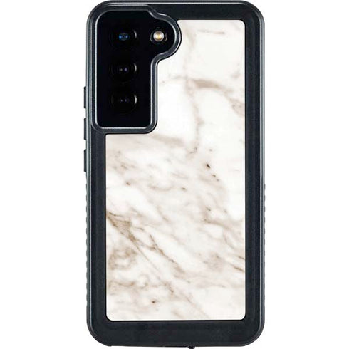 Taupe Marble Galaxy S24 Waterproof Case