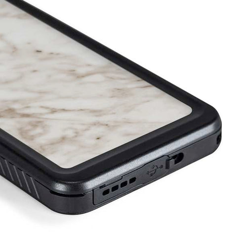 Taupe Marble Galaxy S24 Waterproof Case