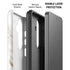 Taupe Marble Galaxy S26 Impact Case
