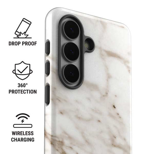 Taupe Marble Galaxy S26 Plus Impact Case