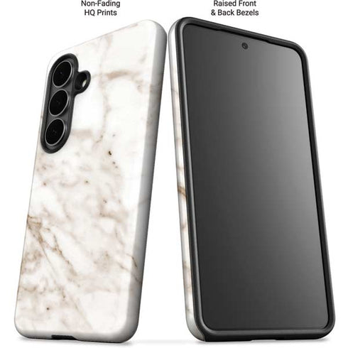 Taupe Marble Galaxy S26 Plus Impact Case