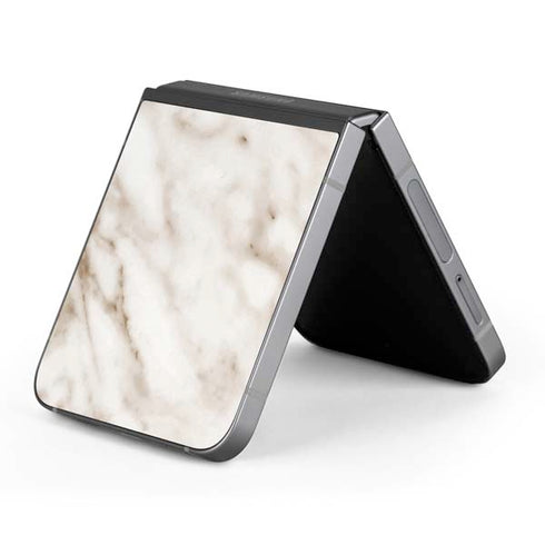 Taupe Marble Galaxy Z Flip6 Skin