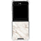 Taupe Marble Galaxy Z Flip6 Clear Case