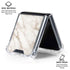 Taupe Marble Galaxy Z Flip6 Clear Case