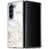 Taupe Marble Galaxy Z Fold5 5G Clear Case